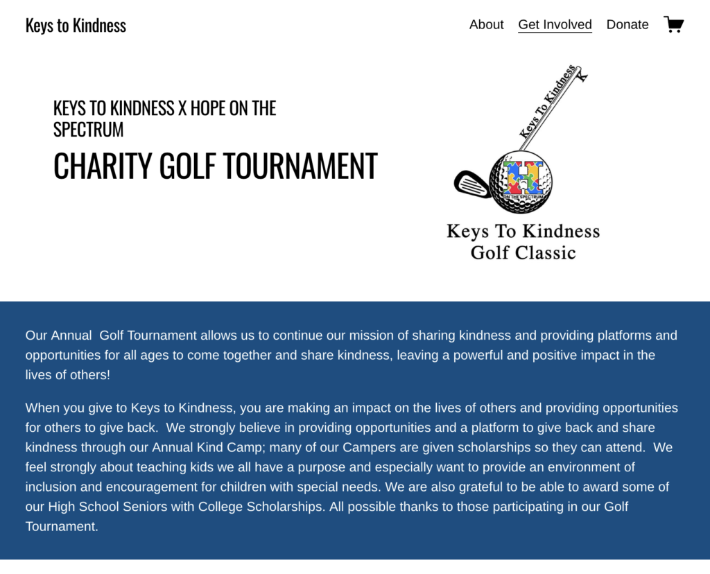 Keys for Kindness Golf Tournament